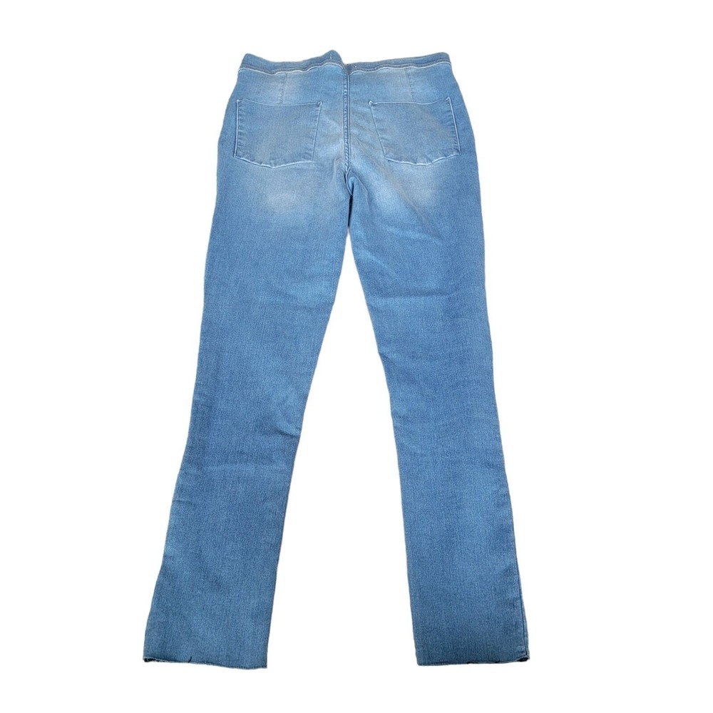Free People‎ High Rise Pull On Skinny Jeans Blue Stretch 31x27 Jeggings - Picture 3 of 5